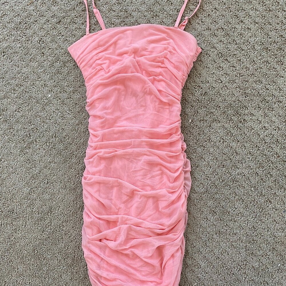 Princess Polly THE CAMEY MINI DRESS BABY PINK Size 4